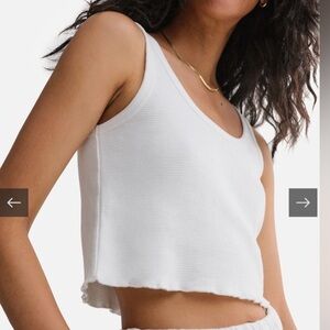 MATE the Label White thermal Crop Top